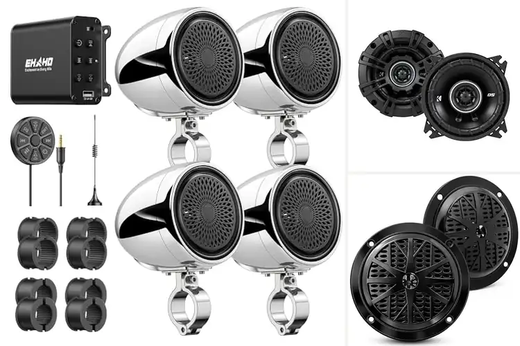Detailed view of Best 4 Inch Motorcycle Speakers