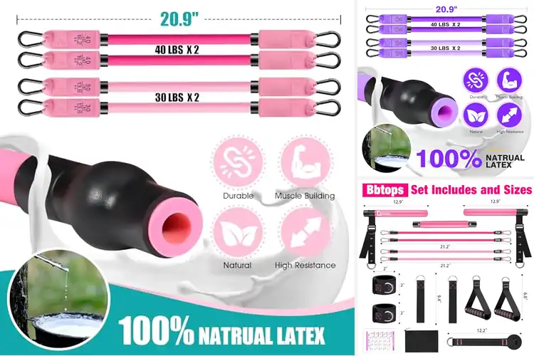 Detailed view of Best Adjustable Pilates Bars For Core Workouts
