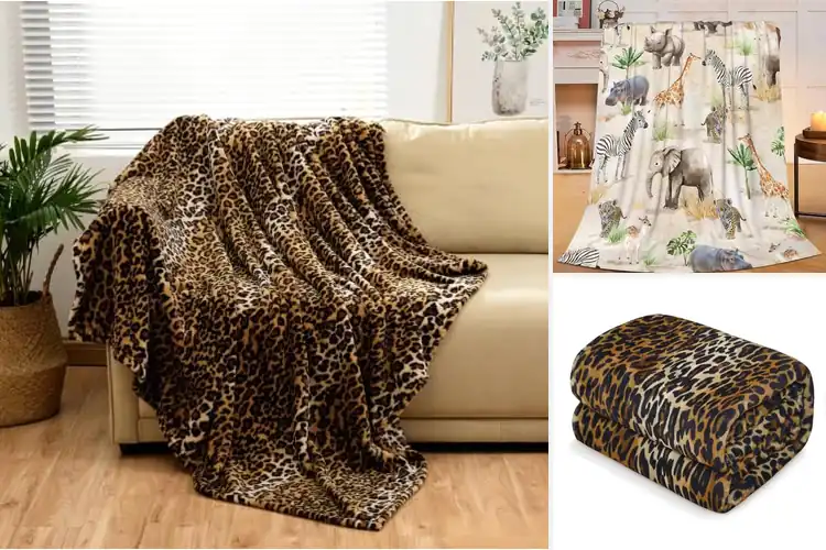 Detailed view of Best Animal Print Kids Blankets