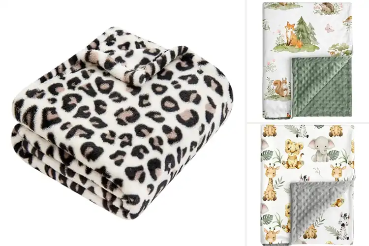 Detailed view of Best Animal Print Toddler Blankets: Cozy Styles Kids Love