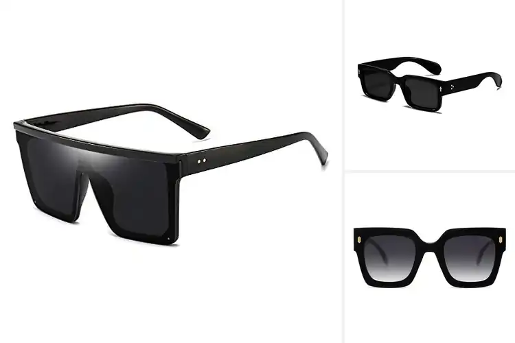 Detailed view of Best Black Square Sunglasses For Women