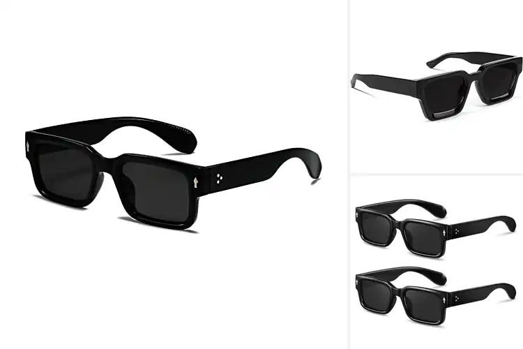 Detailed view of Best Chunky Rectangle Sun Glasses