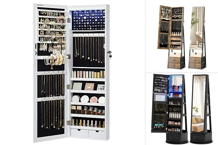 Detailed view of Best Jewelry Armoires With Full Length Mirrors