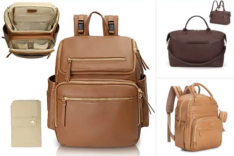 Detailed view of Best Leather Diaper Bags For Moms: Stylish Picks You’ll Love