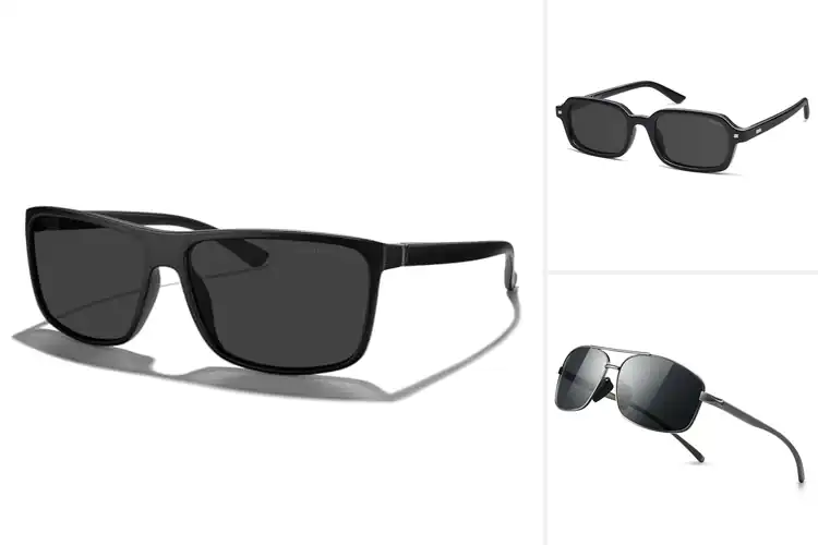 Detailed view of Best Men’s Rectangle Sunglasses