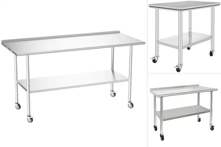 Detailed view of Best Mobile Stainless Steel Prep Tables
