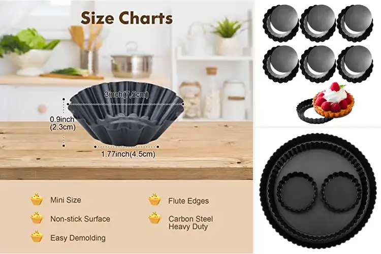 Detailed view of Best Non-Stick Tart Molds