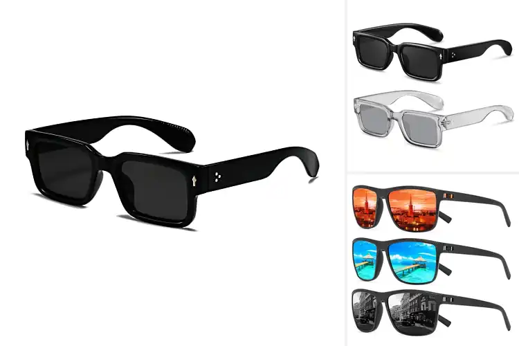 Detailed view of Best Square Frame Sunglasses: 10 UV400 Stylish Picks