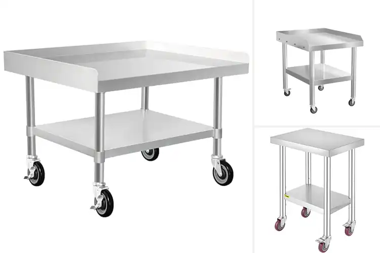 Detailed view of Best Stainless Steel Equipment Stands With Wheels