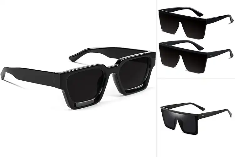 Detailed view of Best Thick Frame Black Shades