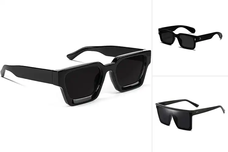 Detailed view of Best Thick Square Frame Sunglasses