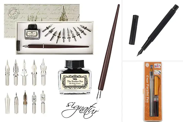Detailed view of Best Wide Nib Calligraphy Pens